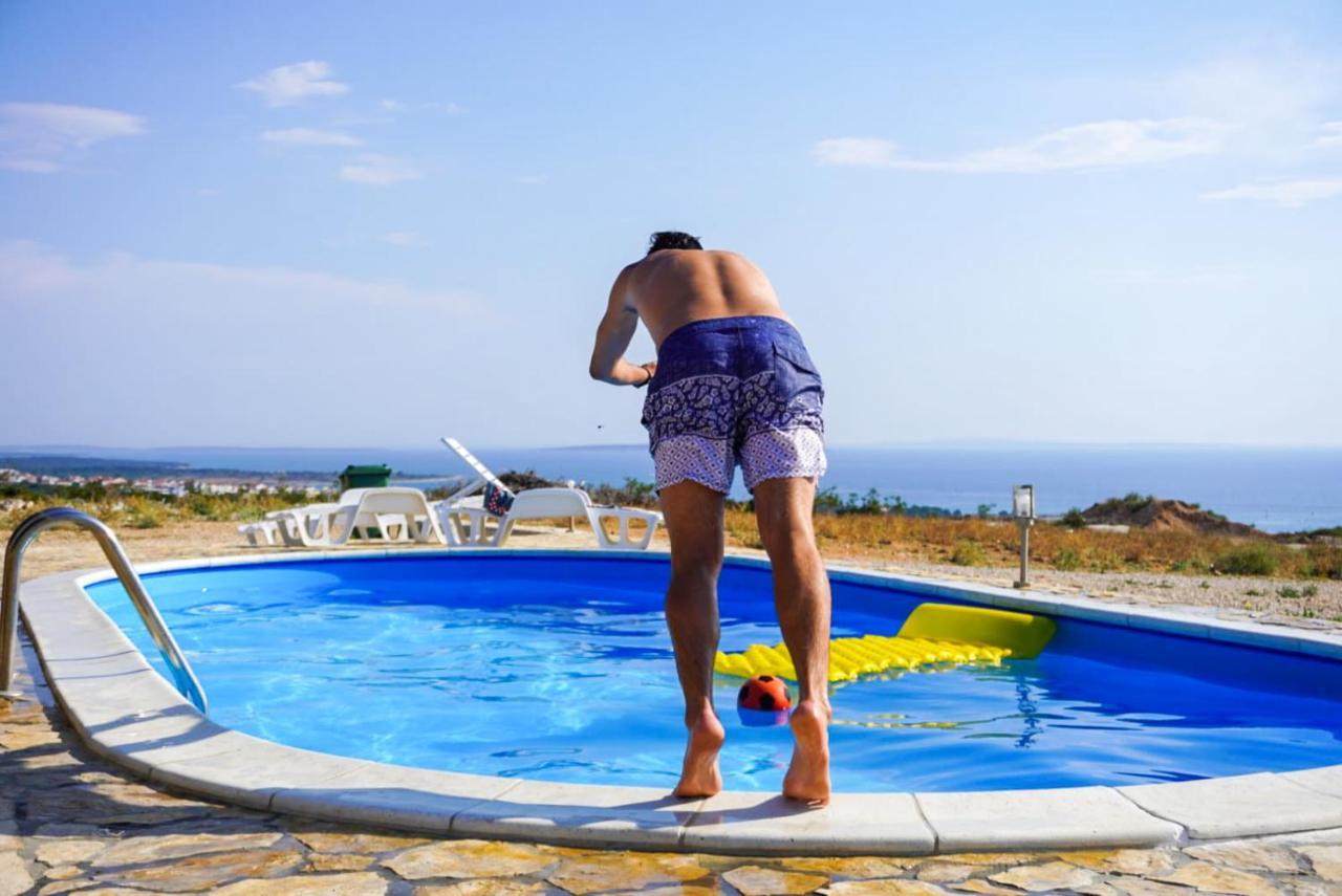 Beautiful Secluded Area Near Novalja Vacation House With Pool And Sea View Villa Lara Eksteriør bilde