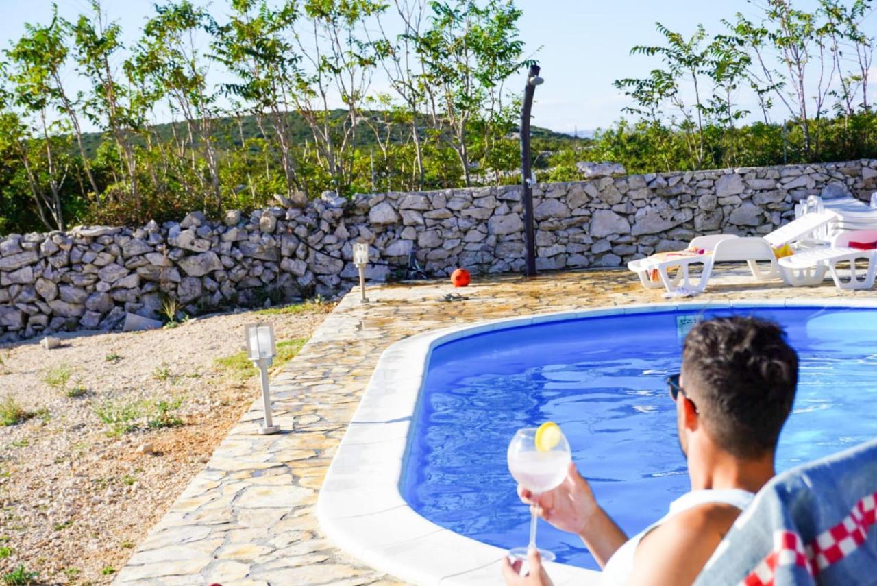 Beautiful Secluded Area Near Novalja Vacation House With Pool And Sea View Villa Lara Eksteriør bilde