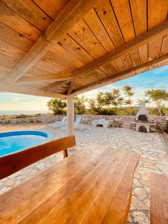 Beautiful Secluded Area Near Novalja Vacation House With Pool And Sea View Villa Lara Eksteriør bilde
